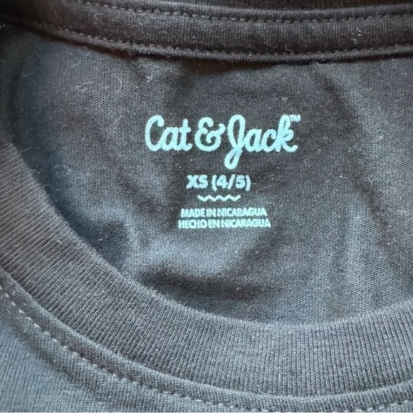 NWT Cat & Jack “Game Mode” Black Graphic Tee - XS (4/5) - Picture 4 of 7